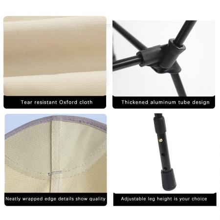 Lightweight Camping Chair Aluminum Folding Outdoor Chair Bulk Compact Durable Chairs For Sale 