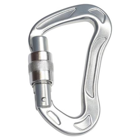28KN Aluminum Climbing Carabiner Custom Shape Carabiners Heavy Duty Carabiner Snap Hook