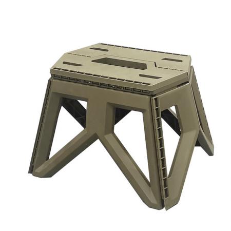 Premium Heavy Duty Folding Collapsible Camping Step Stool Plastic Portable Chairs for Fishing Hiking Outdoor Gardening 