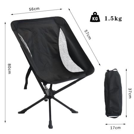 Camping 360 Degree Swivel Outdoor Portable Folding Chairs