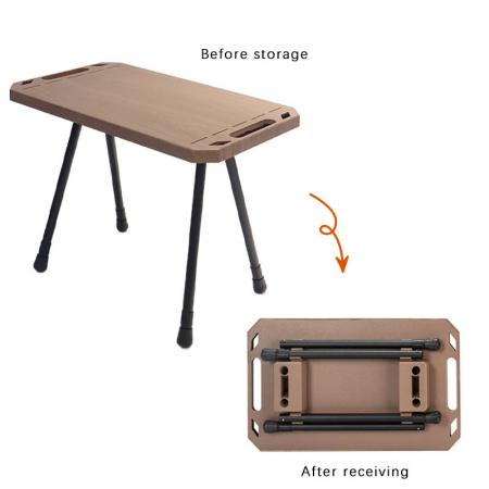 Multifunctional Outdoor Aluminum Lightweight Foldable Picnic Tactical Table Camping Folding Table with Carry Bag 