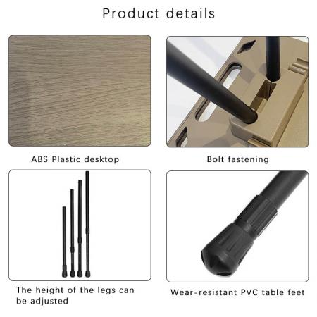 Multifunctional Outdoor Aluminum Lightweight Foldable Picnic Tactical Table Camping Folding Table with Carry Bag 