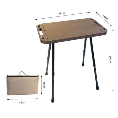 Multifunctional Outdoor Aluminum Lightweight Foldable Picnic Tactical Table Camping Folding Table with Carry Bag 