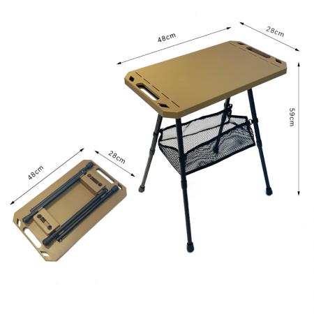 Foldable Outdoor Picnic Compact Travel-friendly Portable Folding Tactical Square Table 