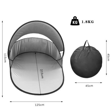 Pop Up Beach Tent Sunshade Uv Mat Large Uv Protecttion Tent Customized