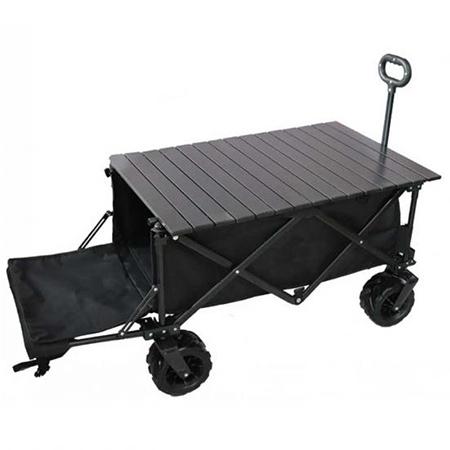Amazon Basics Garden Tool Collection Collapsible Folding Outdoor Garden Utility Wagon with Cover Bag 