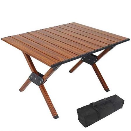 Camping Table Foldable Outdoor Table Portable Folding Lightweight Table for Picnic Beach 