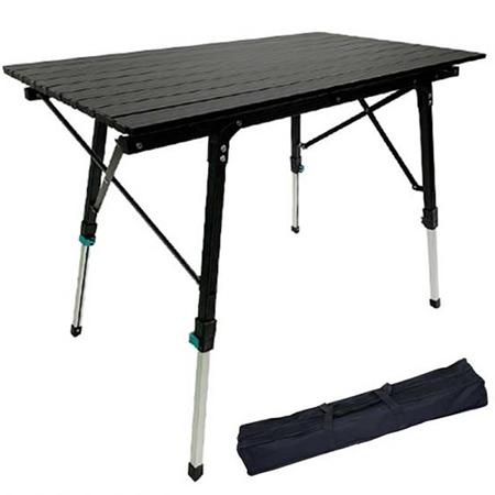 Outdoor Height Adjustable Lightweight Aluminum Folding Camping Table 