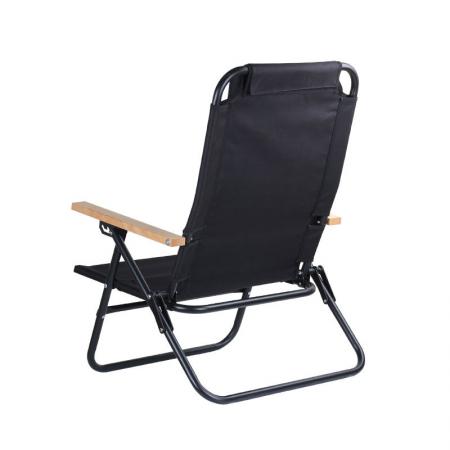 Feistel Outdoor Folding Three Stage Steel Frame Portable Beach Camp Chairs 