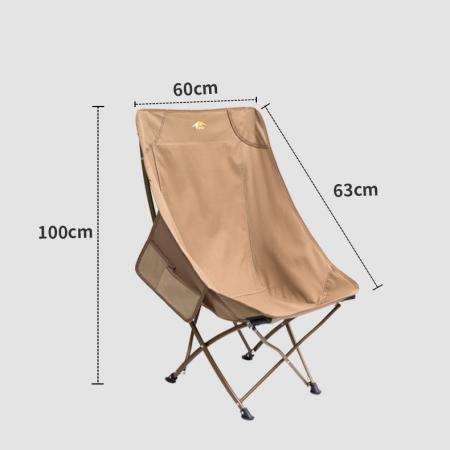 High Back Ultralight Camping Chair with Carry Bag 