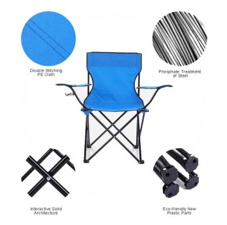 Custom Outdoor Folding Beach Chair with carry bag