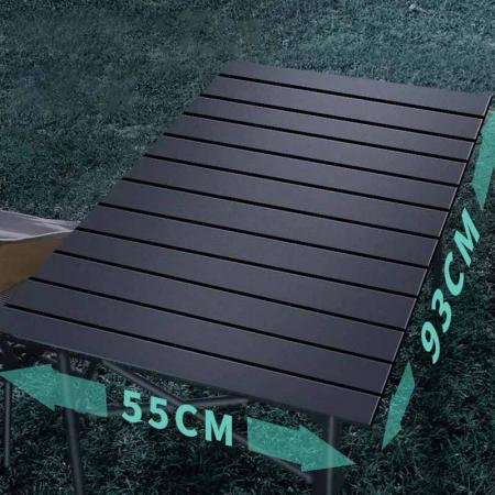 Outdoor Portable Camping Egg Roll Triangle Stable Folding Table 