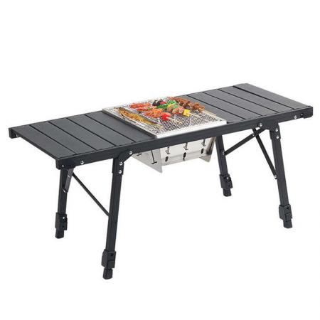 Wholesale Outdoor Portable Lightweight  Height Adjustable Aluminum IGT Table Pliante Camping 
