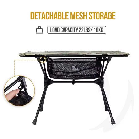 Custom Package Folding Camping Ultralight Aluminum Cloth Top Table with Bag 