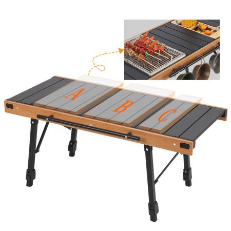 Lifting Small Fold Up Camping Table With Stove 