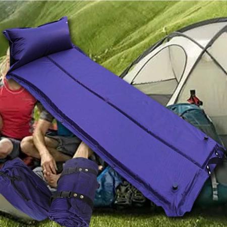 Self Inflating Waterproof Lightweight Sleeping Pad With Pillow For Camping Hiking