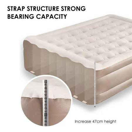 Twin Double Self Inflatable Air Mattress Bed with 220V Built-in Electric Pump For Home