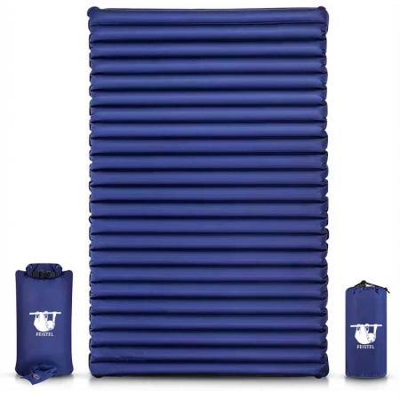 Ultralight Inflatable Camping Sleeping Pad Mat With Built In Foot Pump
