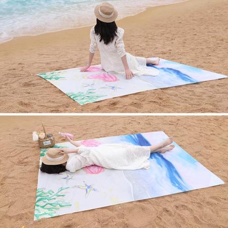 Lightweight Beach Mat Outdoor Picnic Mat Moisture-proof Waterproof Cloth 