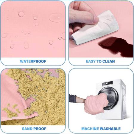 Custom Logo Oversized Silky Soft Sand Proof Beach Blanket For Travel 