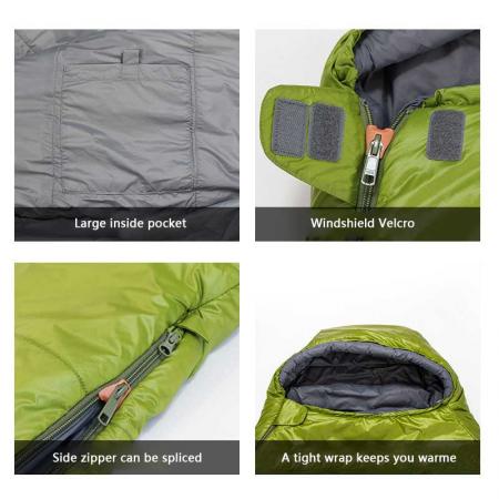 Hot Sale Outdoor 4 Seasons Cheap Cold Weather Camping Sleeping Bag Wholesale 