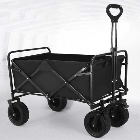 8 Inch Off-road Wheel Collapsible Outdoor Garden Utility Cart With Brake 