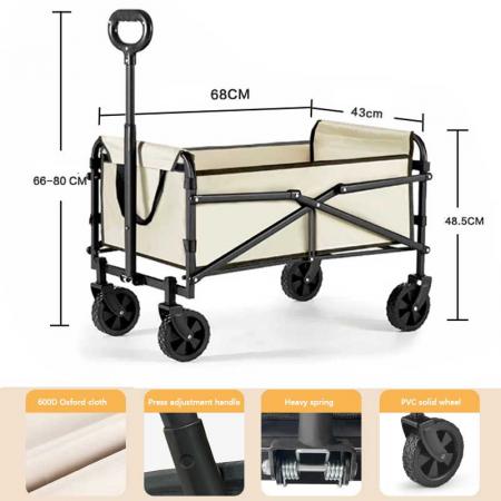 5 Inch Cheap Garden Tool Collapsible Outdoor Garden Utility Cart