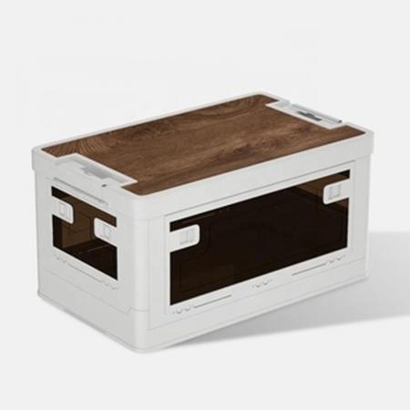 Outdoor Multifunctional Plastic Camping Folding Storage Box 