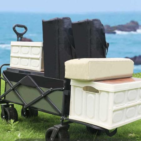 Custom Portable Foldable Large Capacity Travel Wagon With Open Door 