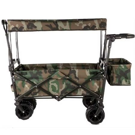 Four Rounds Heavy Duty Trolley Outdoor Camping Portable Wagon Cart