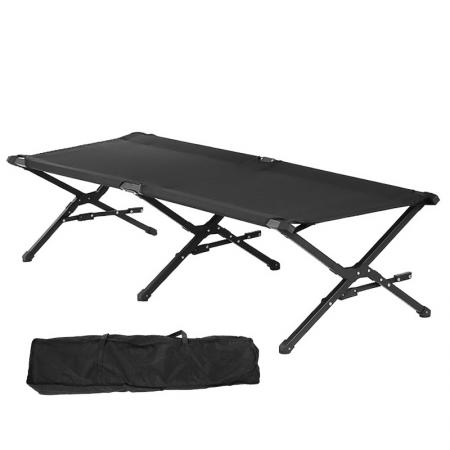 Aluminum Portable Ultralight Design Outdoor Folding Camping Bed 