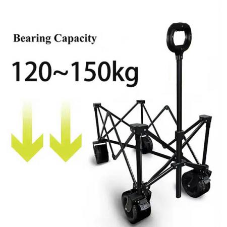 8 Inch Universal Wheels Collapsible Outdoor Garden Utility Cart with Roof