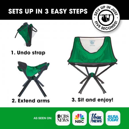 Nylon Collapsible Camping Lightweight Small Sized Chair 