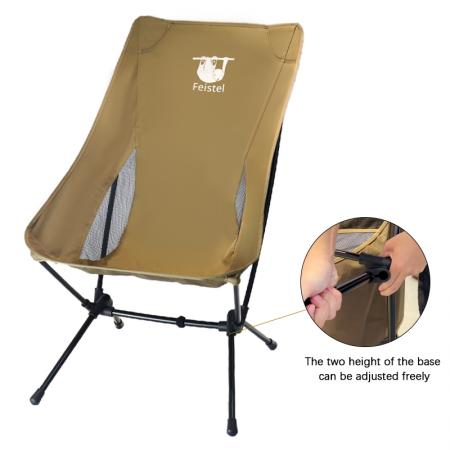 Versatile Sitting Ultralight High Back Folding Camping Chair With Storage Bag 