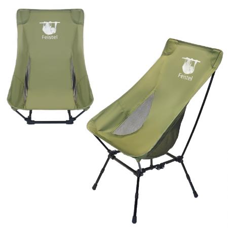 Outdoor Ultralight High Back Folding Camping Chair With Carry Bag 