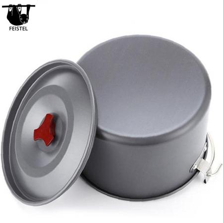 4L Camping Accessories Aluminum Alloy Cooking Pots Lightweight Hanging Pot 