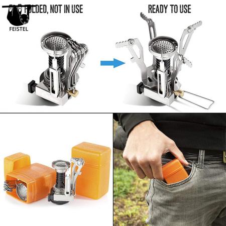 Outdoor Portable Picnic Cookware Kit Alumina Pot Set Travel Cooking Accessory