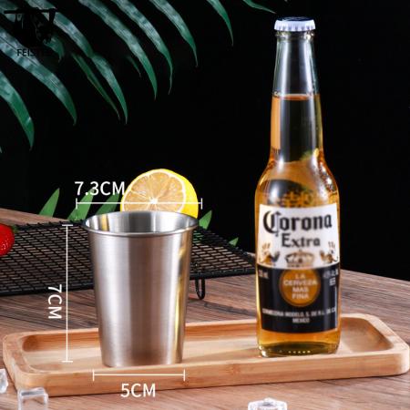 304 Stainless Steel 600ml Drinkware Water Mug 350ml Beer Mug Metal 