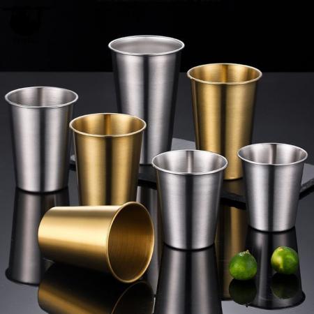 304 Stainless Steel 600ml Drinkware Water Mug 350ml Beer Mug Metal 