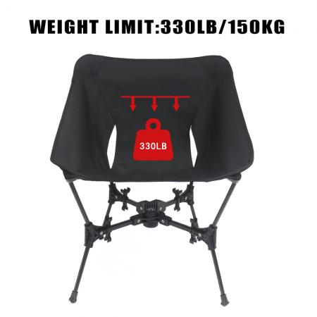 Lightweight Folding Portable Aluminum Camp Chair Outdoor Moon Camping Chair 