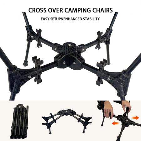 Lightweight Folding Portable Aluminum Camp Chair Outdoor Moon Camping Chair 