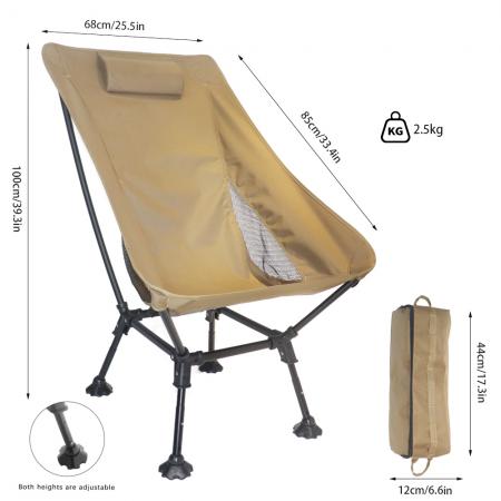 Wholesale Outdoor Folding Moon Chair Backpacking Camping Beach Chair 
