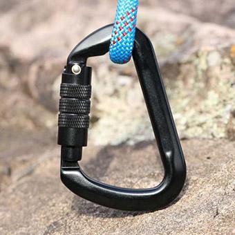 Manufacturer supply wholesale hot sale beautiful aluminium rock climbing carabiner 