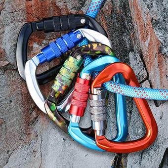 High Quality Mountain Climbing Durable Type Rock Aluminum Carabiner 