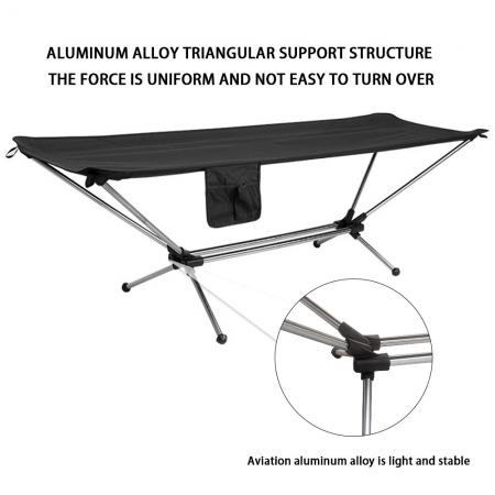 Outdoor Folding Portable Aluminum Alloy Foldable Lounge Beach Cot