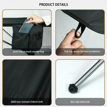 Outdoor Folding Portable Aluminum Alloy Foldable Lounge Beach Cot