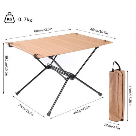 Portable Folding Lightweight Mini Camping Hiking Outdoor Furniture Cloth Table
