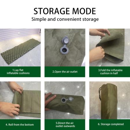 Ultralight Double Sided Suede Waterproof TPU Inflatable Camping Sleeping Pad