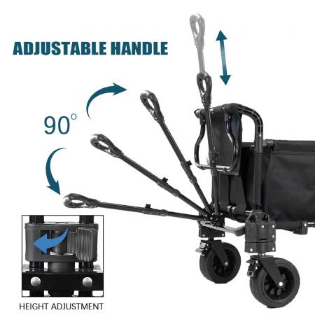 Custom Multifunction Portable Hand Shopping Trolley Collapsible Sofa Bed Utility Wagon Cart 
