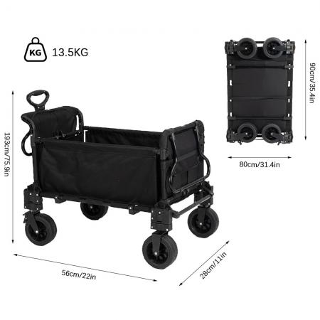 Custom Multifunction Portable Hand Shopping Trolley Collapsible Sofa Bed Utility Wagon Cart 